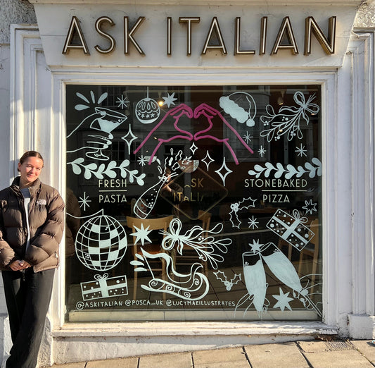 Ask Italian x Posca Windows