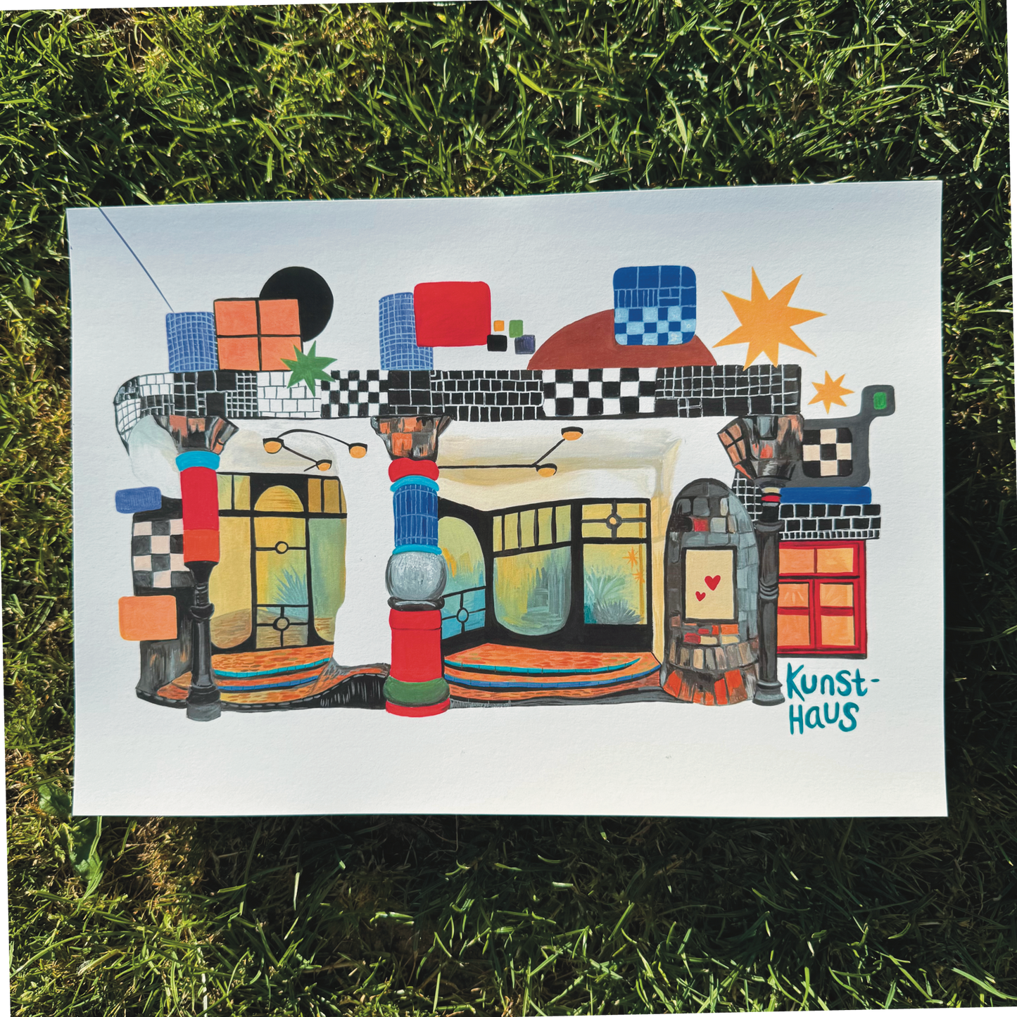 A4 Art Print – “Kunst Haus Wien” (Hundertwasser Museum)