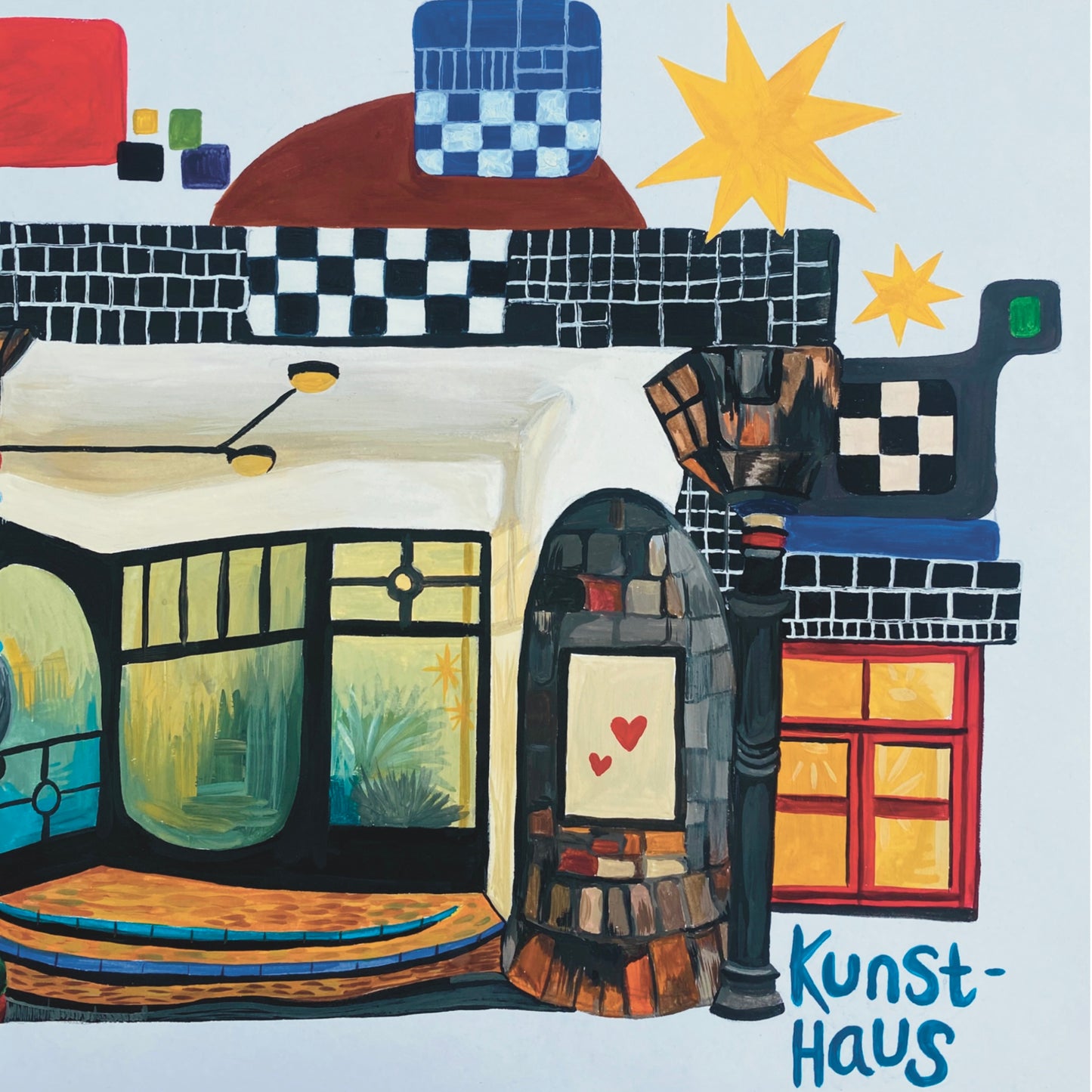 A4 Art Print – “Kunst Haus Wien” (Hundertwasser Museum)