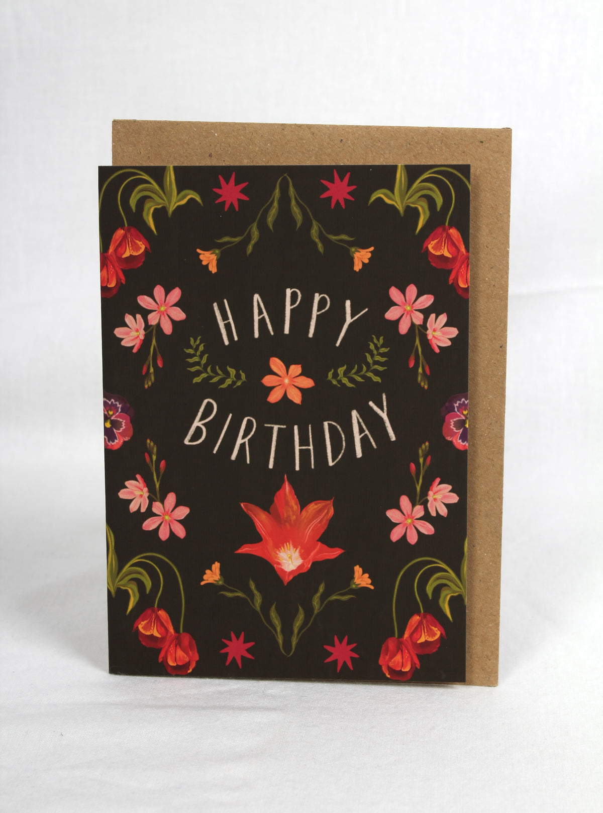 'Spring Flowers' Greetings Card