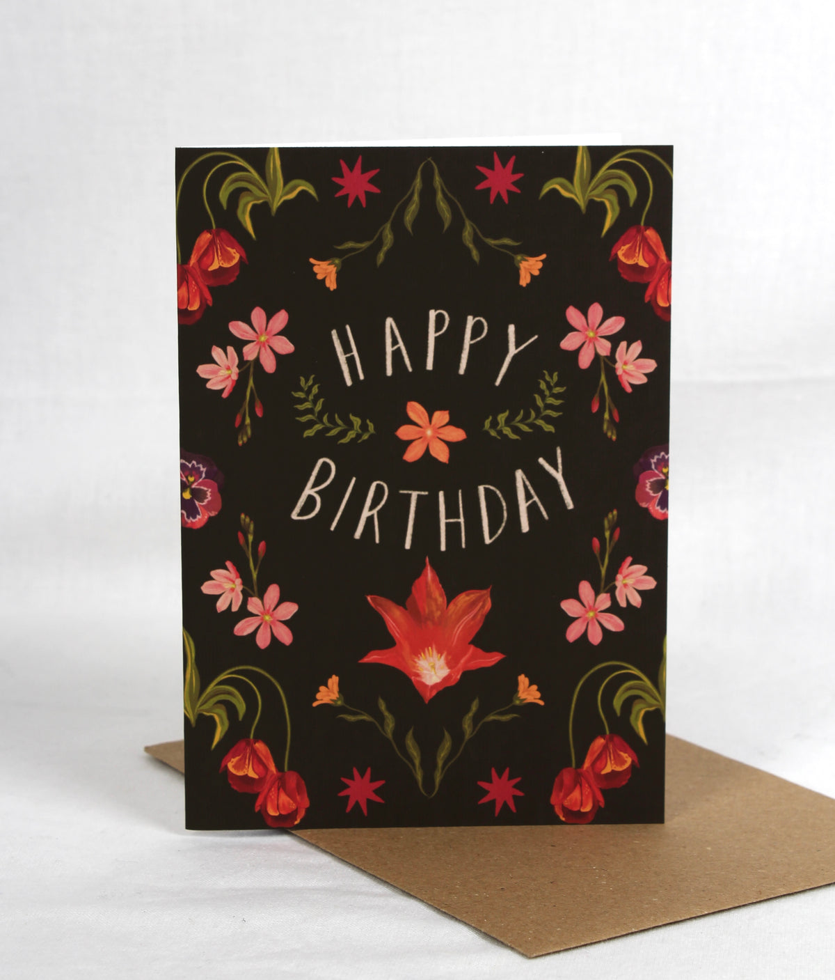 'Spring Flowers' Greetings Card