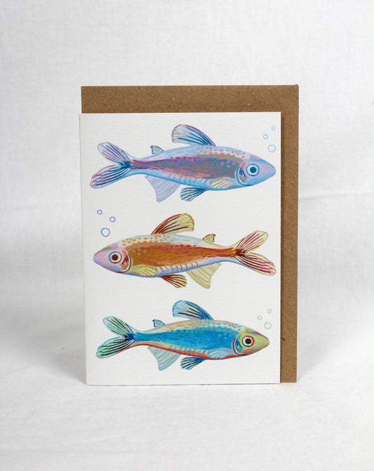 'Rainbow Fish' Greetings Card