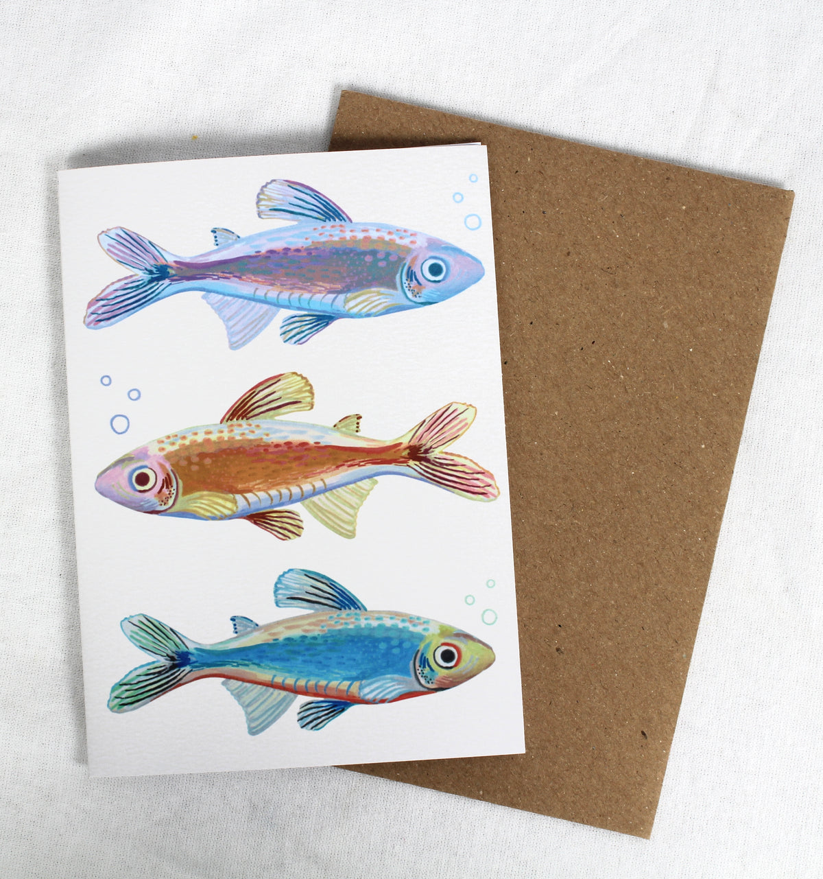 'Rainbow Fish' Greetings Card