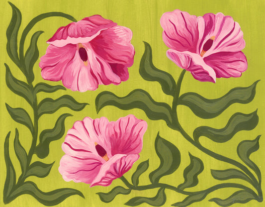 'Pink Poppies' Print